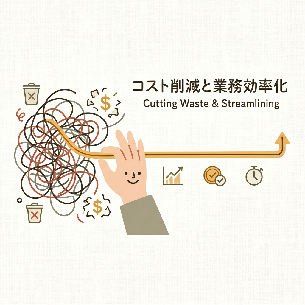 コスト削減のイメージ